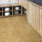 Пробковый пол Corkstyle Chevron Gold (click) 10 мм  по цене 13&nbsp;181 ₽